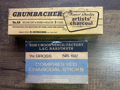 Vintage Grumbacher & Koh-I-Noor Artist Charcoal Black Sticks – See Pictures