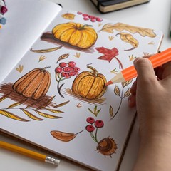 Cute Red Brown Color Drawing Pencils for Adult Coloring Books, 36 Pcs