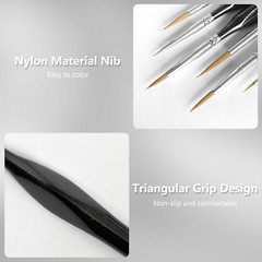 10 Pack Miniature Detail Paint Brushes Kit, Professional Tiny Paints Brushes Set