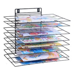 Premium Iron Art Drying Rack with 8 Removable Shelves for Classroom – 16.1 x …