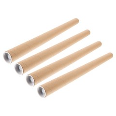 4 PCS Document Poster Storage Tube Cardboard Cylinder Kraft Paperboard Tubes