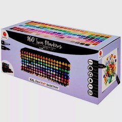 Decotime 160 XL PACK Twin Markers Paint ART Deco Tray ANY SURFACE Professional