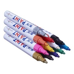 12Pcs Waterproof Permanent Paint Marker Pen For Car Tyre Tire Tread Rubber Metal