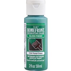 Homefront 17341 Gloss Forest Green Multi Surface Hobby Paint 2 oz. (Pack of 3)