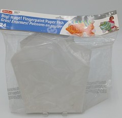 Roylco Pack of 24 Pre-Cut Paper Fish Shape Finger Paint