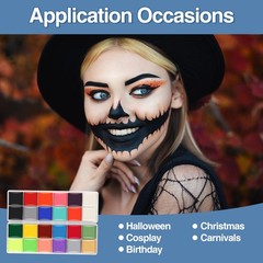 Face Painting Kit For Kids Party,22 Colors B-22 Color Paint