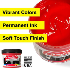 Fluorescent & Night Glo Fabric Screen Printing Ink Set, Set of 4, Glow in the Da