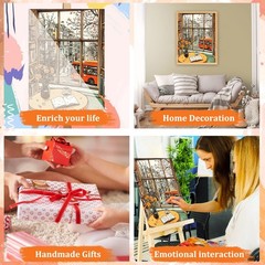 Paint by Numbers Kit for Adults Beginner, Urban Street View Adult Paint by Nu…