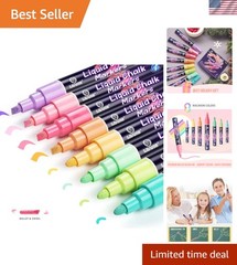 Pastel Liquid Chalk Markers – 8 Colors, Perfect for Teachers & Crafters