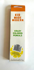 KID MADE MODERN 5 Crazy Colored Pencils, crayons ©2012 Target