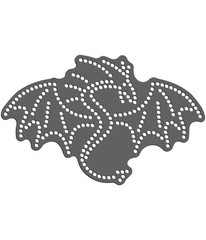 Rhinestone Genie Dragon 8″ Magnetic Rhinestone Template, Black