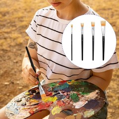 4Pcs Comb Artist Brush Set, Professional Artist Paintbrushes
