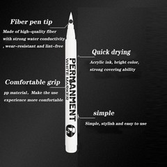 Quick-Drying White Permanent Markers for Versatile Art Projects and DIY