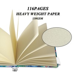 5″ x Square Handy Pocket Hardcover Cloth Cover 150gsm-oil painting pond