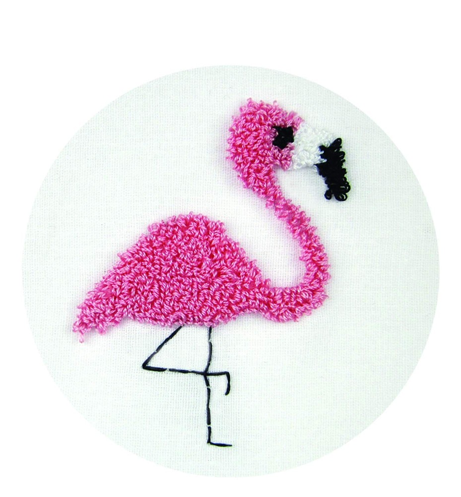 Design Works Crafts Punch Needle Kit, Flamingo