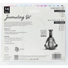 Zebra Pen Sarasa Clip Gel Pens/Mildliner Markers Set (zeb-10014) (zeb10014)