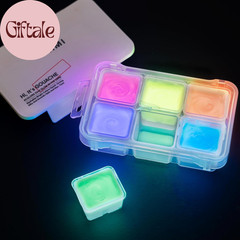 Glow in the Dark Jelly Gouache Paint Set, 6 Colors 23Ml, Jelly Cup Design, Trave