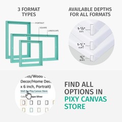 Pixy Canvas 18×24 inch Floater Frame for Canvas Paintings, Wood Panels, Canva…