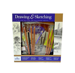 Drawing & Sketching Deluxe Kit Beginning Artist ART Supplies Guide Book Cardaci