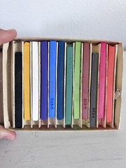 Vintage Eberhard Faber Nupastel Firm Pastel Color Sticks, Set of 12