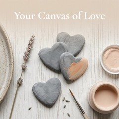10Pcs Heart Shape Natural Stones for Craft Reusable Flat Polished Coloring Rocks