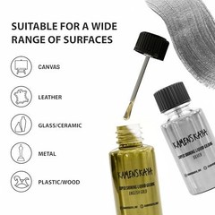 Gilding Paint Set – Liquid Leaf Paint in Gold, Silver, Bronze, Copper, White Gol