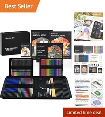 All-in-One 103-Piece Art Supplies with Sketch Pads & Tools – Unleash Creativity