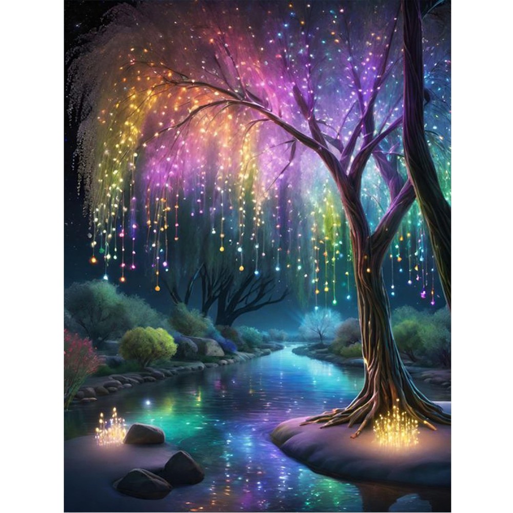 Tree Paint by Number Kits for Adults-Paint by Numbers Kits for Adults,Tree of Li