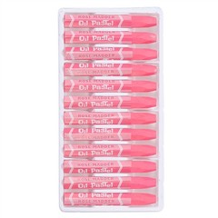 Rose Red Oil Pastels, 24Pcs Soft Oil Crayons