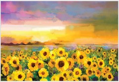 Sunflower Sunset | A1 Rice Paper | Paper for Decoupage | Dixie Belles Whistles