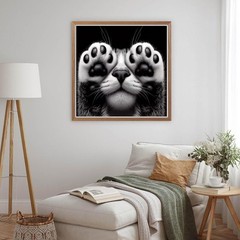 DIY Cat Diamond Painting Kits, 5D Diamond Art for Beginners Adults, Round Full D
