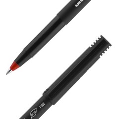 Uniball Onyx Rollerball Stick Pen 12 Pack, 0.7mm 12 Count (Pack of 1), Red