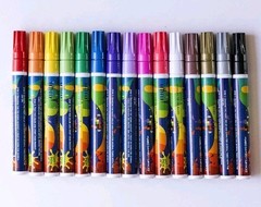 15 Colors Oil Based Paint Pens, Permanent Marker for Metal, Wood, Canvas Artifly
