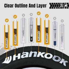 Tire Marker Pens, White Waterproof Paint Markers For Car Tire Lettering, Made…