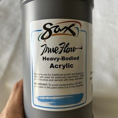 SAX TRUE FLOW Heavy- Bodied Acrylic Paint Burnt Umber 1 Pint ( 946 ml).