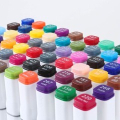 48color Alcohol Markers Double Tipped Colouring Drawing pens School Kid Gift