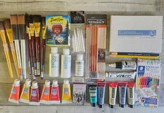 Art Supplies Lot – Golden, Amsterdam, Blick, Generals, Staedtler, Conte – NEW