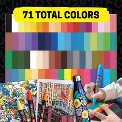 posca Paint Markers, 3M Fine Point Acrylic Paint Pens with Reversible Tips, Art