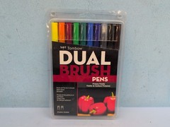 Tombow Dual Brush Pens Primary Pallette 10 Pen Set 56167