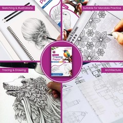 100 Sheets Premium Tracing Paper 8.5 x 11 Inch for Drawing Drafting Art