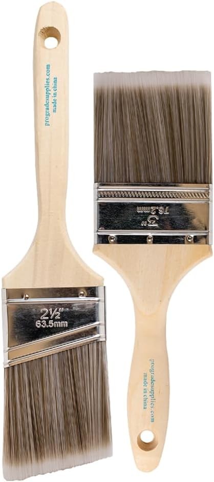 Pro Grade 2-Pack Paint Brushes – Professional Paint Brush Set for Home & DIY