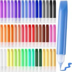 24-96 Pcs Suncatcher Paint Pens Kids Stained Glass Paint Kit Window Markers New
