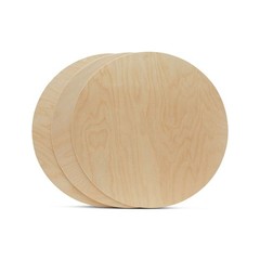 Wood Circles 13 inch 1/8 inch Thick, Unfinished Birch Craft Rounds | Woodpeckers
