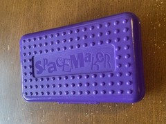 VTG Classic Spacemaker Pencil Box Purple & Blue Made In USA Case Newell 1994