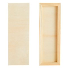 6 Pack Unfinished Wood Canvas Boards for Painting Deep Cradle 6×12 Panels