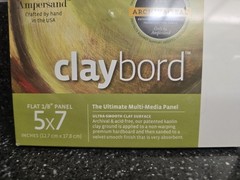 Ampersand Museum Series Claybord 5×7 Pack of 3 Ultra Smooth Media Panels
