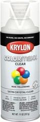 Krylon COLORmaxx Satin Crystal Clear Finish Spray – 11 Oz Durable Acrylic
