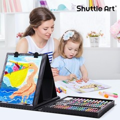 335 Piece Kids Art Set, Multi-Media Art Supplies, Gift Art Kit with Trifold E…