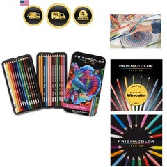 Premier Colored Pencils, Soft Core, Assorted Colors, 24 Count – Durable, Vibr…