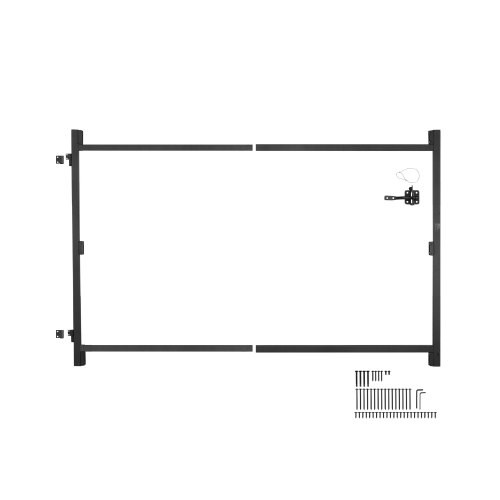 Gate Building Kit, Fits 40 to 72 inWide Openings, Up from 4 to 5 ftHigh Fenc…